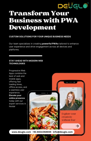 PWA Progressive Web App Development Company in Noida - Deuglo