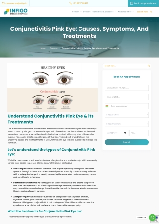 Conjunctivitis Pink Eye: Causes, Symptoms & Treatments