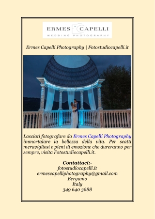Ermes Capelli Photography | Fotostudiocapelli.it