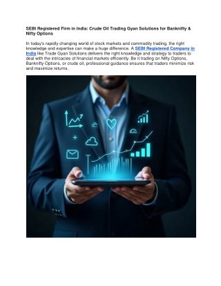 SEBI Registered Firm in India Crude Oil Trading Gyan Solutions for Banknifty Nifty Options