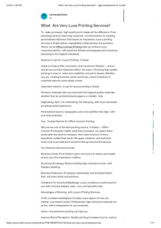 What Are Very Luxe Printing Services?