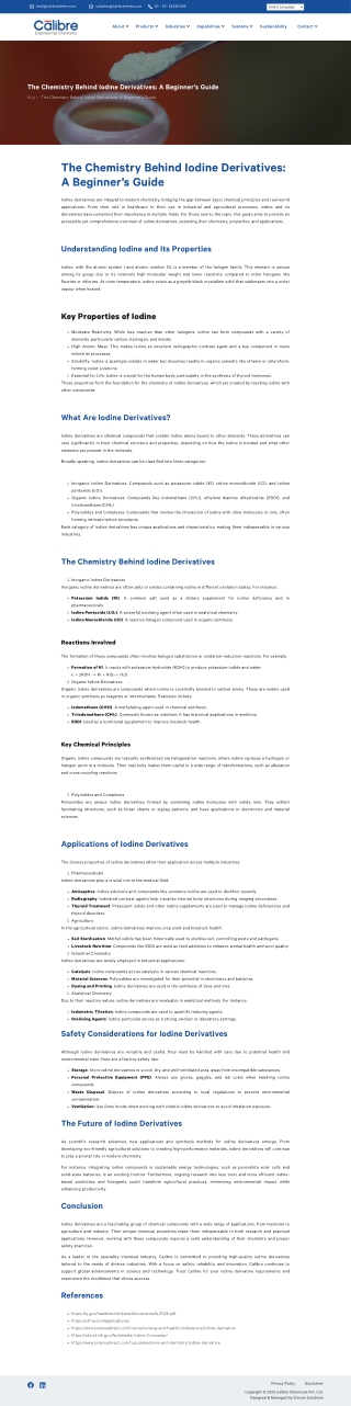 Unveiling Iodine’s Role in Modern Science