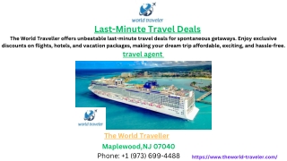 Last-Minute Travel Deals