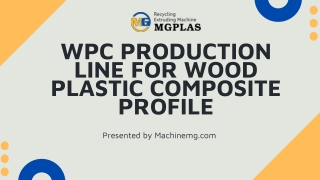 WPC Production Line For Wood Plastic Composite Profile