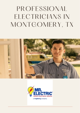 Professional Electricians in Montgomery, TX