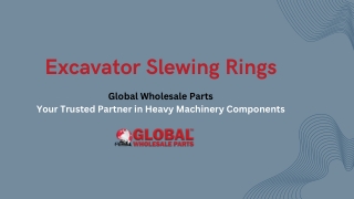 Excavator Slewing Rings