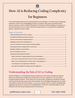 How AI is Reducing Coding Complexity for Beginners