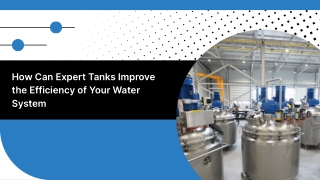 Custom Tanks for Water Treatment Systems