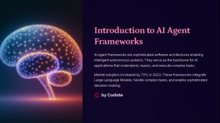 AI Agent Frameworks | PPT |Presentation