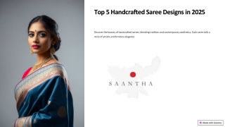 Art in Every Thread: 5 Stunning Handcrafted Sarees to Own