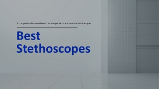 best pediatric and neonatal stethoscopes
