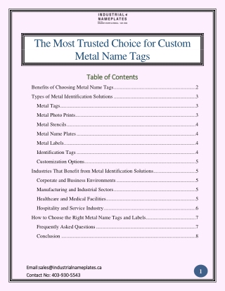 The Most Trusted Choice for Custom Metal Name Tags