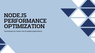 Node.js Performance Optimization