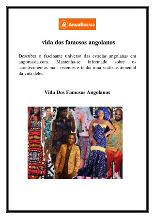 vida dos famosos angolanos