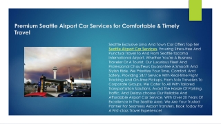 Premium Seattle Airport Car Services for Comfortable &