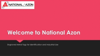 Engraved Metal Tags for Identification and Industrial Use