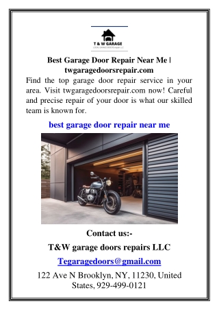 Best Garage Door Repair Near Me twgaragedoorsrepair.com