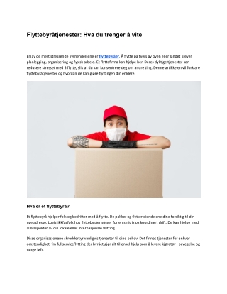Flyttebyråtjenester_ Hva du trenger å vite