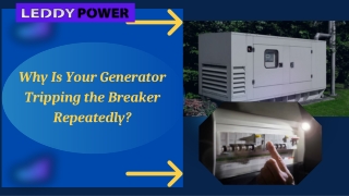 Why Is Your Generator Tripping the Breaker Repeatedly