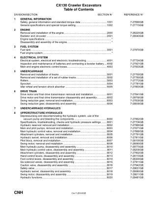 CASE CX130 CRAWLER EXCAVATOR Service Repair Manual Instant Download