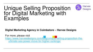 Unique Selling Proposition for Digital Marketing with Examples
