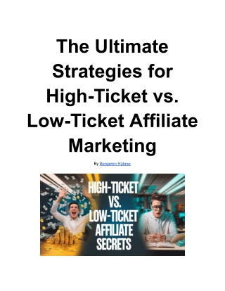 High-Ticket vs Low Ticket Affiliate Marketing Strategies-1