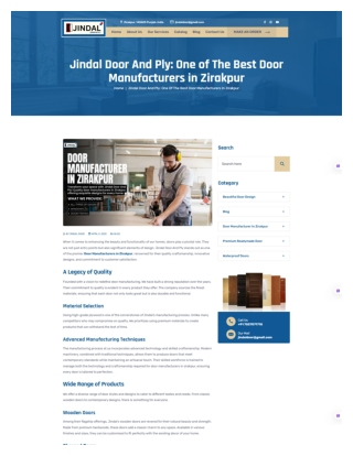 Jindal Door And Ply - Best Door Manufacturers in Zirakpur