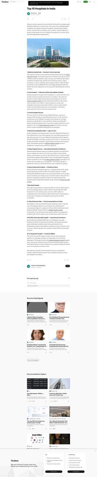 Leading Hospitals in India