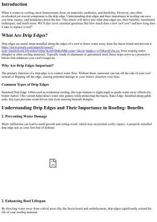 Understanding Drip Edges and Their Importance in Roofing