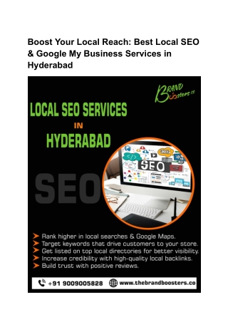 Boost Your Local Reach_ Best Local SEO & Google My Business Services in Hyderabad (1) (1)