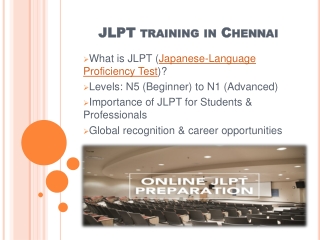  JLPT training in Chennai PPT