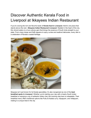 Kerala Food in Liverpool_IKKAYEES_UK