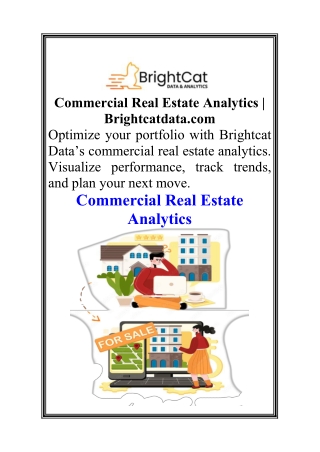Commercial Real Estate Analytics  Brightcatdata.com