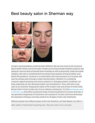 Best beauty salon in Sherman way