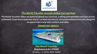 The World Traveller provide global tour services