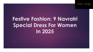 Festive Fashion: 9 Navratri Special Dress For Women In 2025