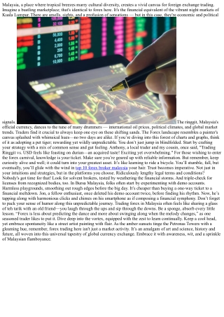 Currency Tango: A Colorful Guide to Forex in Malaysia