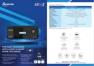 LUXE LCD Sinewave UPS in India - Microtek