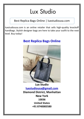 Best Replica Bags Online luxstudiousa.com