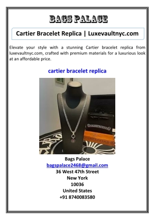Cartier Bracelet Replica  Luxevaultnyc.com