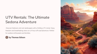 UTV Rentals The Ultimate Sedona Adventure