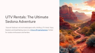 UTV Rentals The Ultimate Sedona Adventure