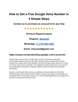 How to Get a Free Google Voice Number in 4 Simple Steps
