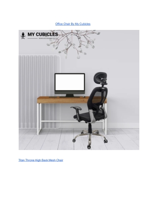 Office Chair By My Cubicles