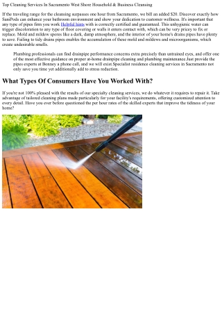 Cleansing Solutions Sacramento County