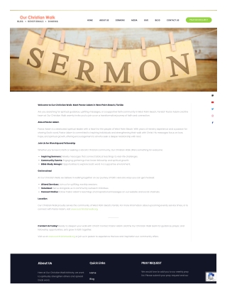 Pastor Adam West Palm Beach Florida