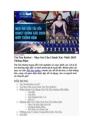 tai xiu kubet