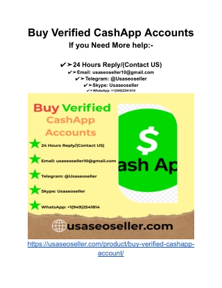 Buy Verified CashApp Accounts