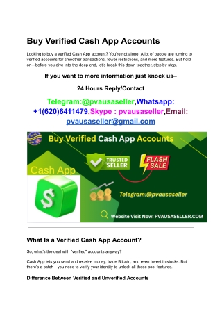Can You Buy Verified Cash App Accounts?