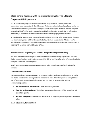 Make Gifting Personal with In